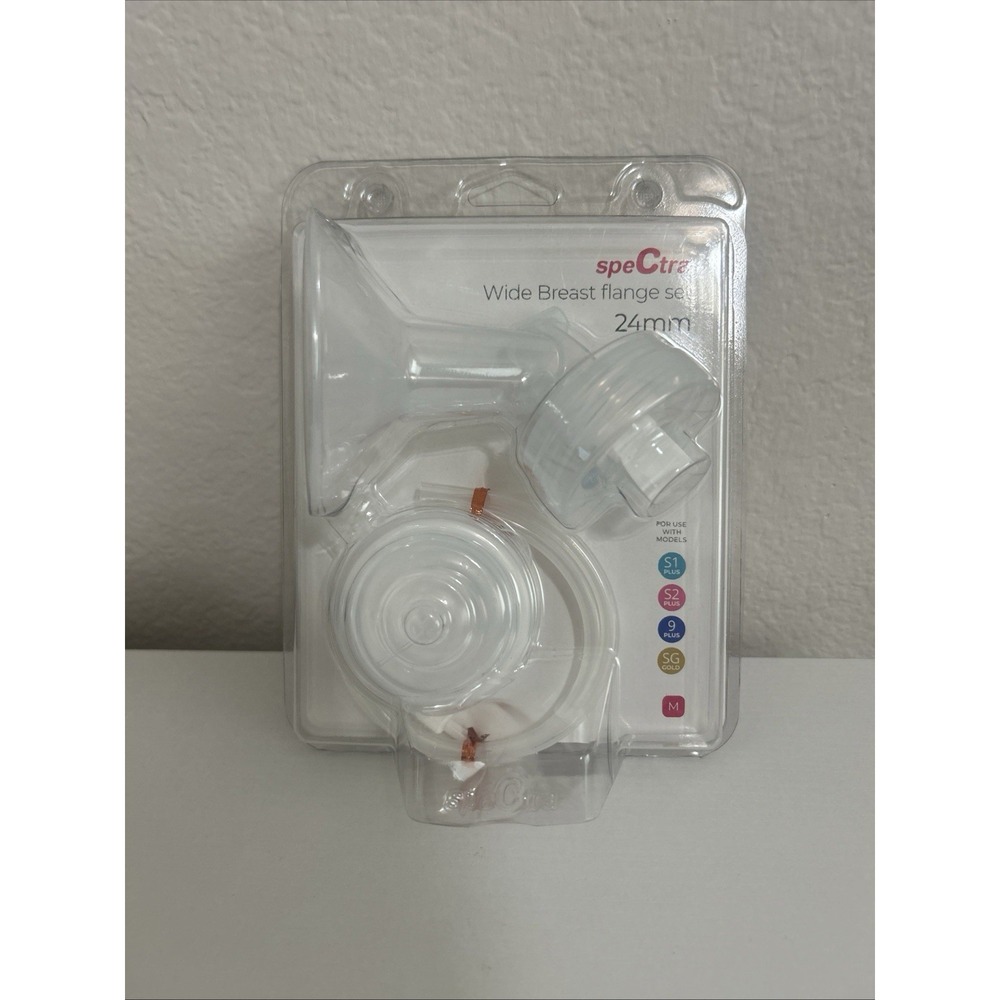 Spectra Pump Wide Breast Shield Set Double Pumping Size M 24mm New